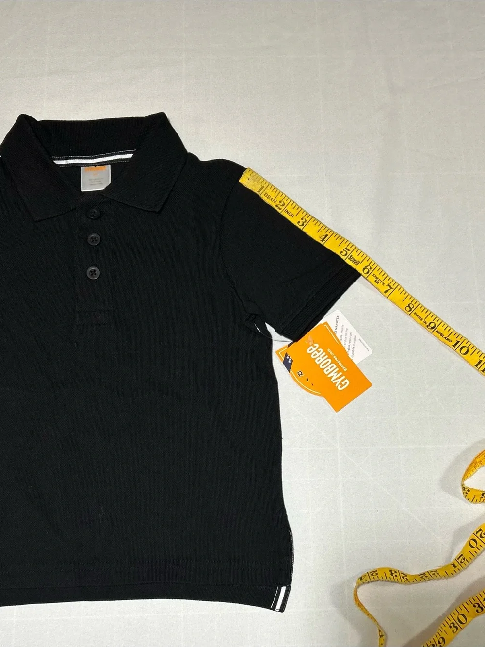 Gymboree Boys 2T Black Short Sleeve Stain Resistance Polo Top NWT Uniform Preppy